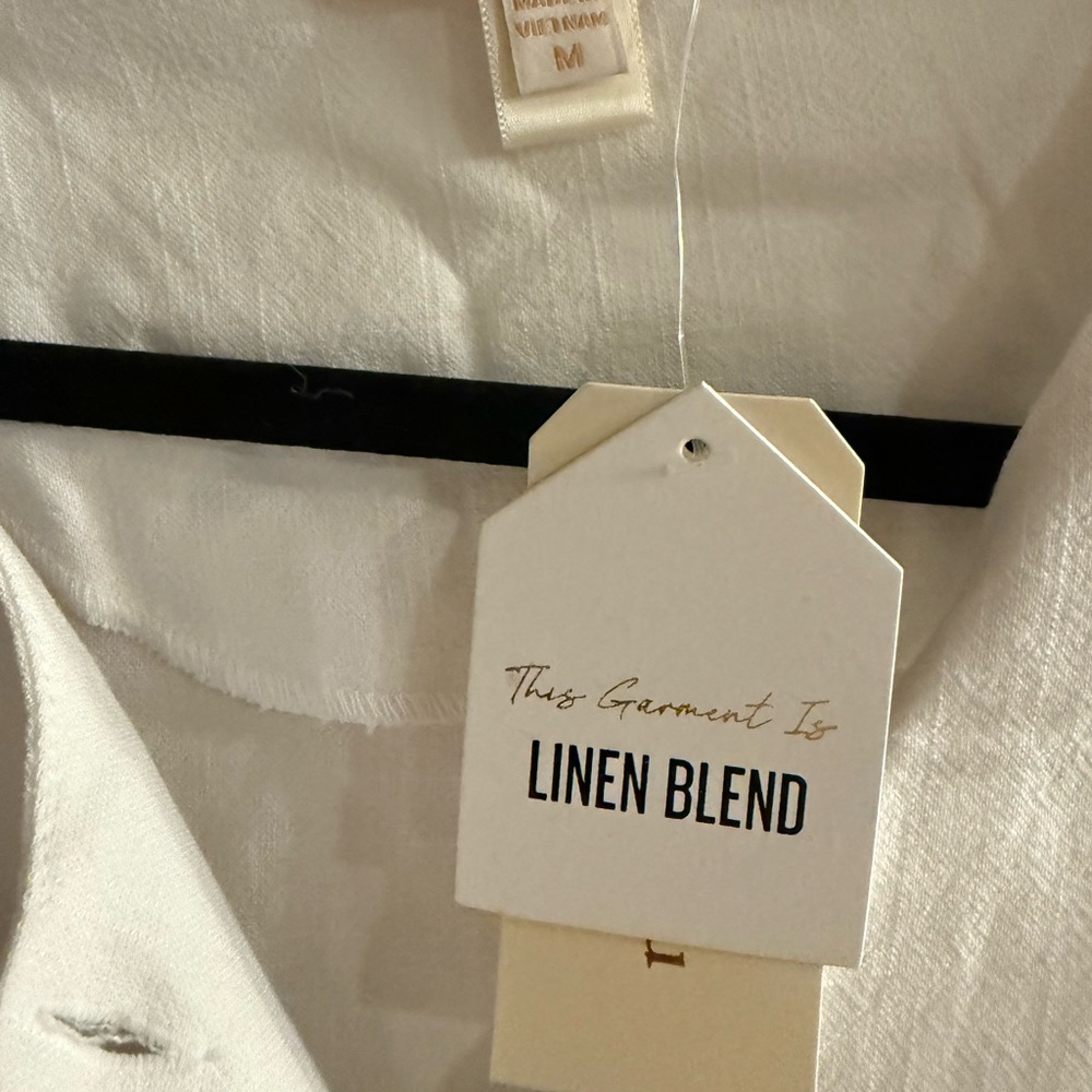 Monteau White Button-Down Mini Dress - Picture 2 of 4